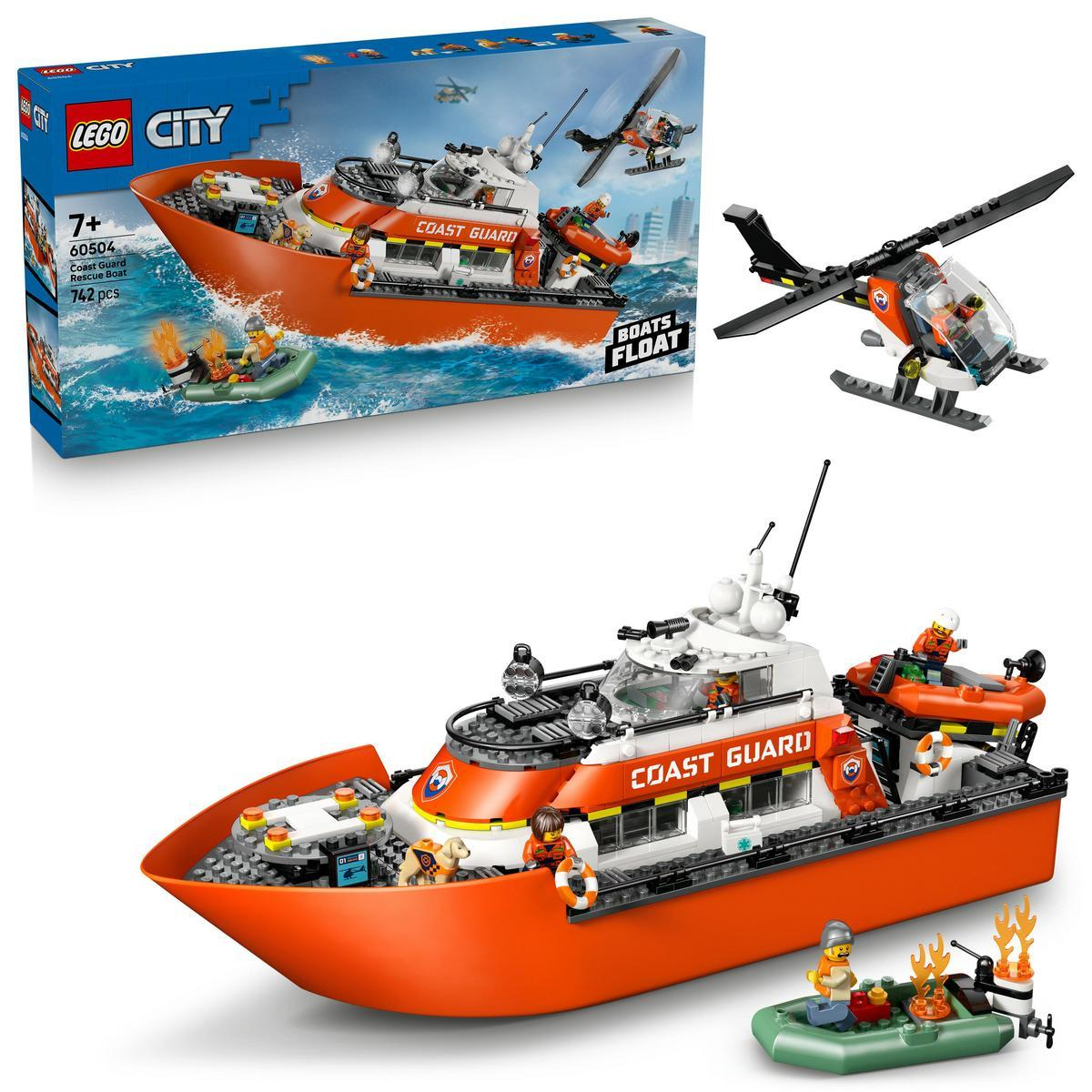LEGO City Sahil Güvenlik Kurtarma Botu ve Helikopteri 60504