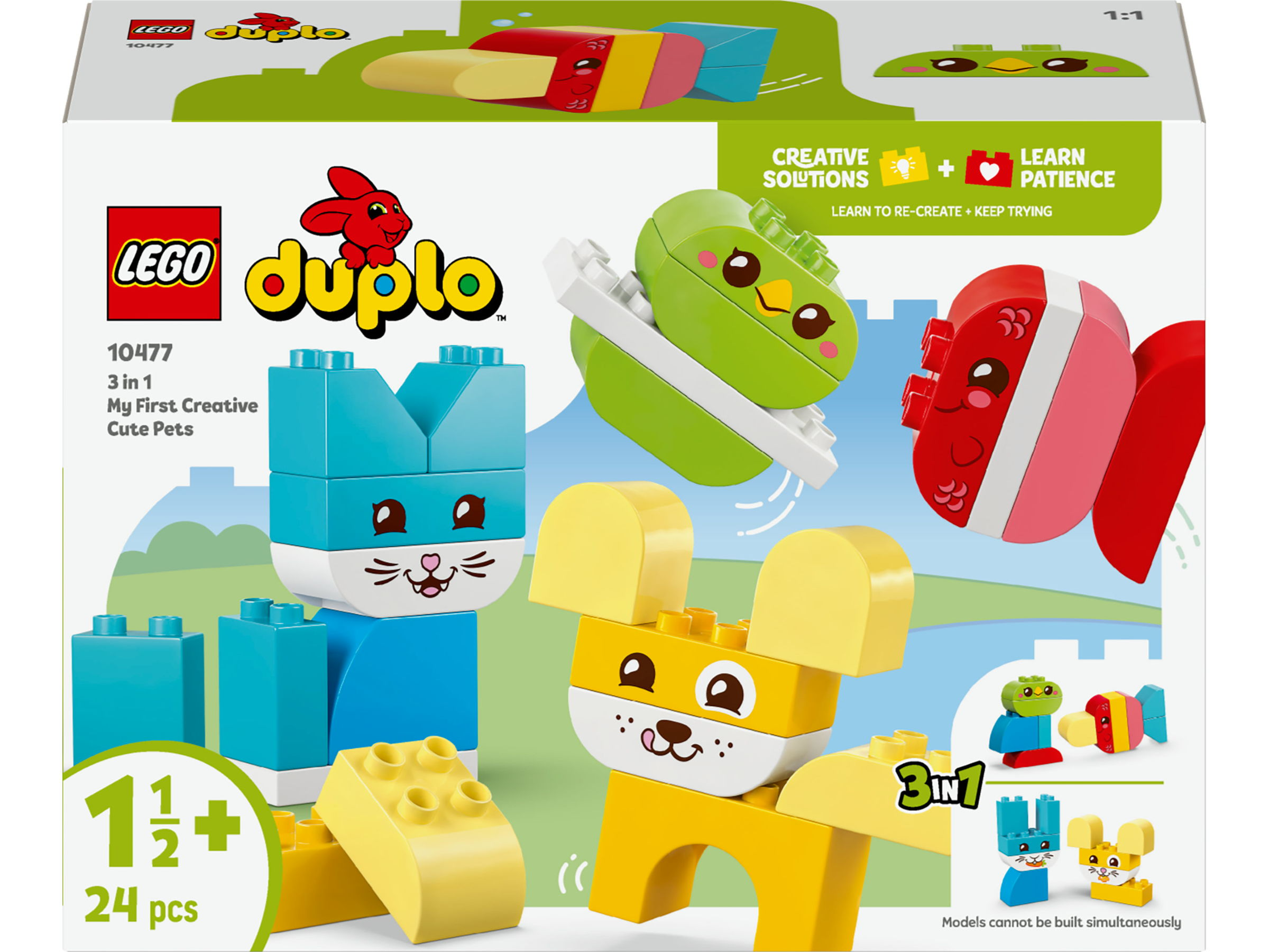 LEGO DUPLO 3’ü 1 Arada Yaratıcı Sevimli Hayvanlar 10477