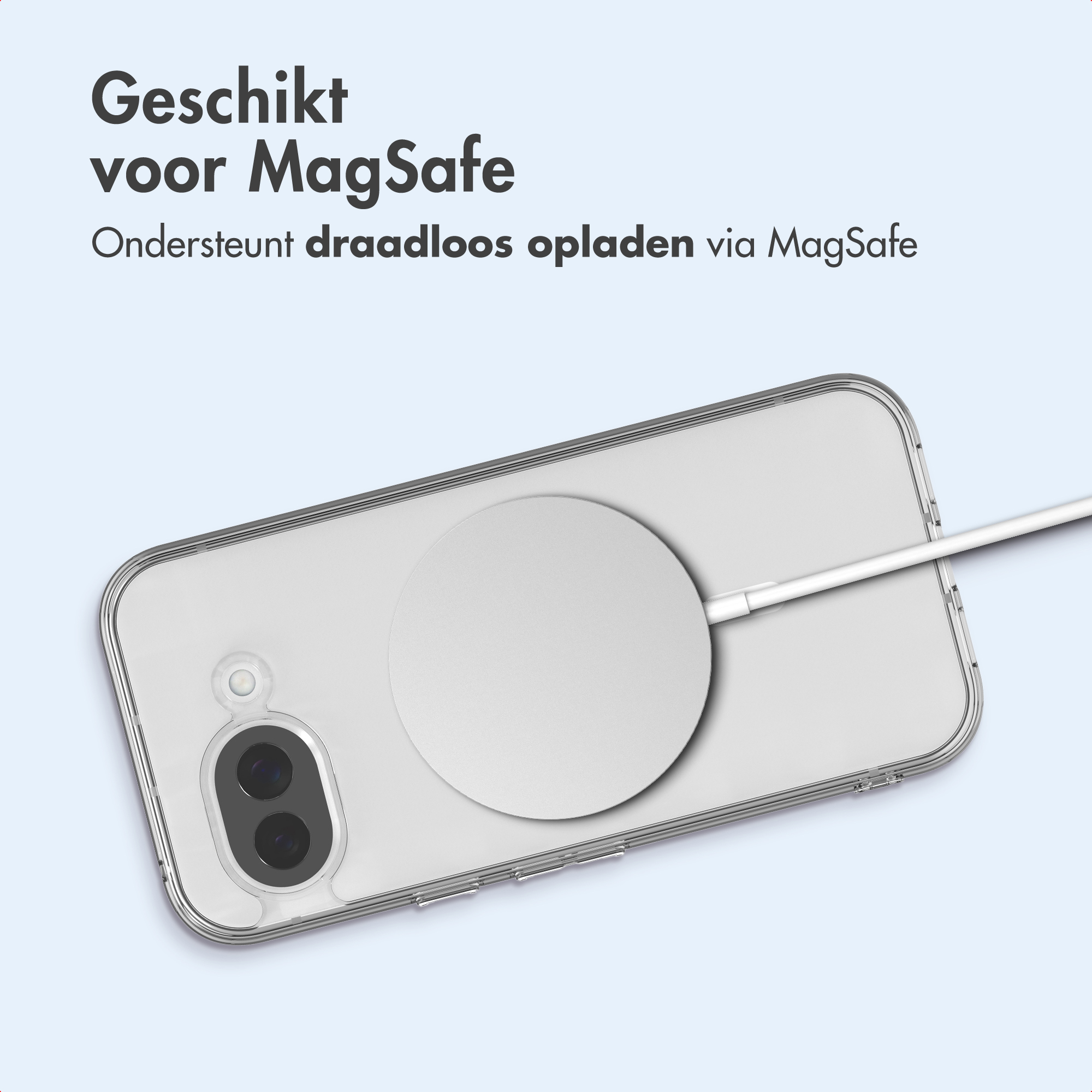 Custodia per Google Pixel 7 trasparente, protettiva in