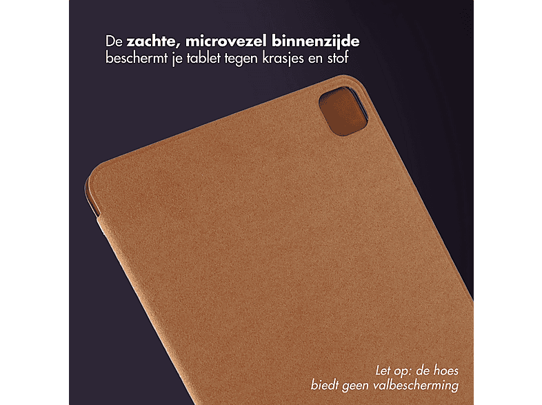 ACCEZZ Leather Trifold Bookcase geschikt voor Apple iPad Pro 13