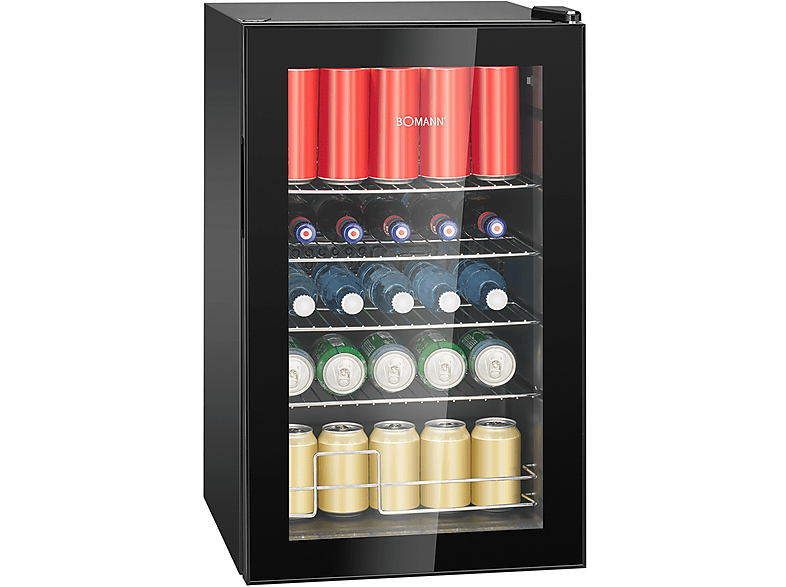 BOMANN KSG 7515 Getränkekühlschrank (E, 74 cm hoch, Schwarz)