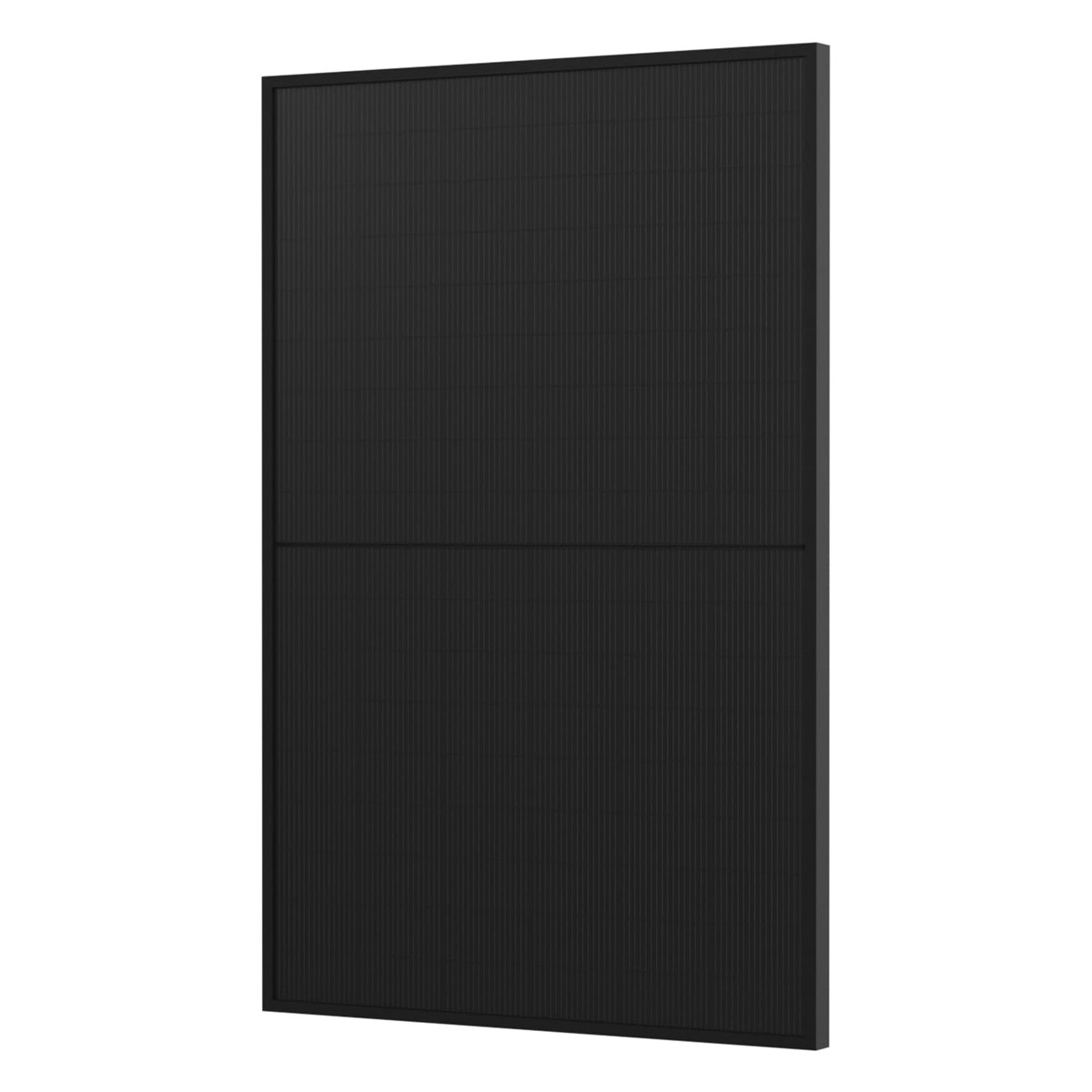 Ein rechteckiges, schwarzes Panel mit vertikalen Linien und einer horizontalen Linie, die es teilt.