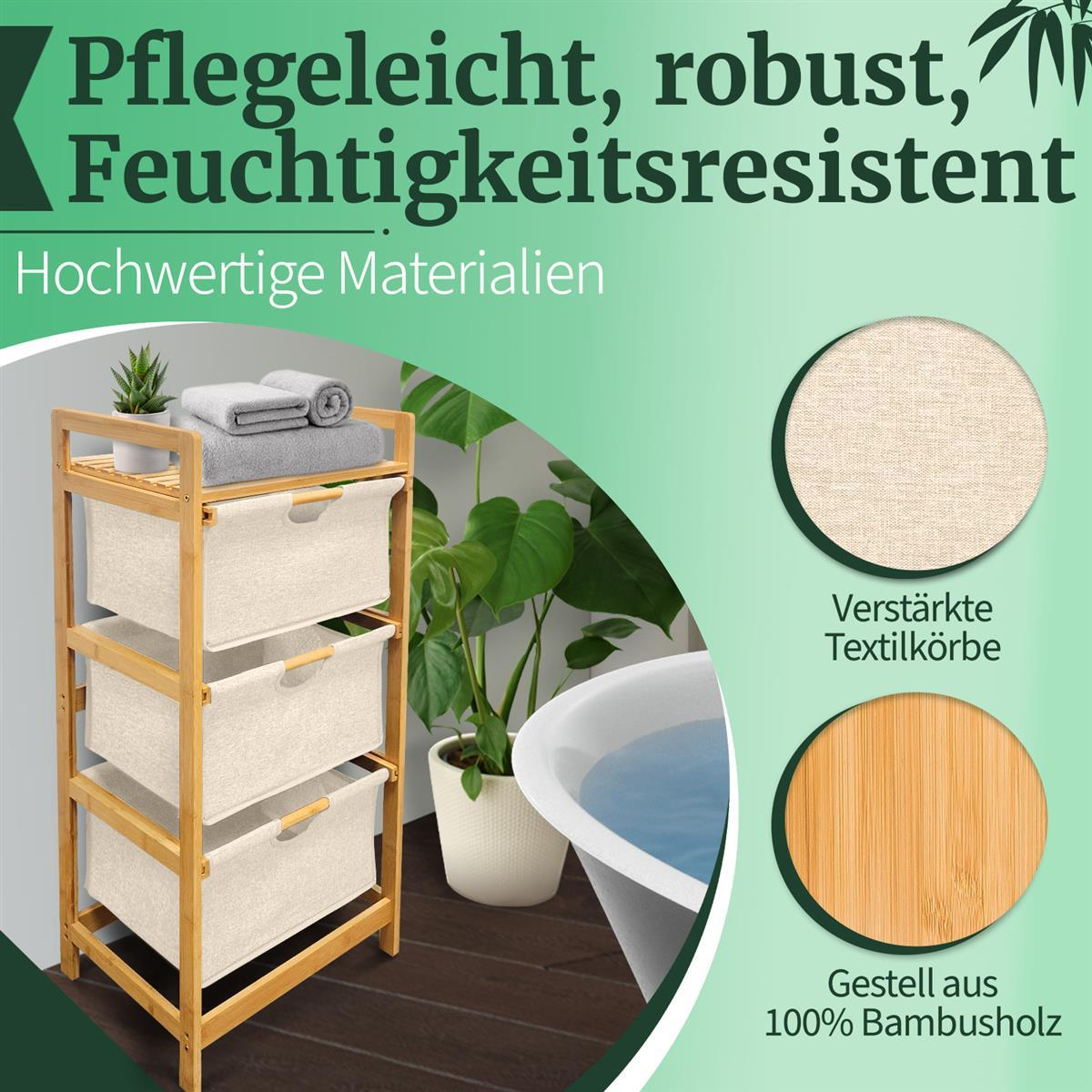 HEIMWERT Wschekorb Regal 3 Fcher, Waschzubehr | MediaMarkt