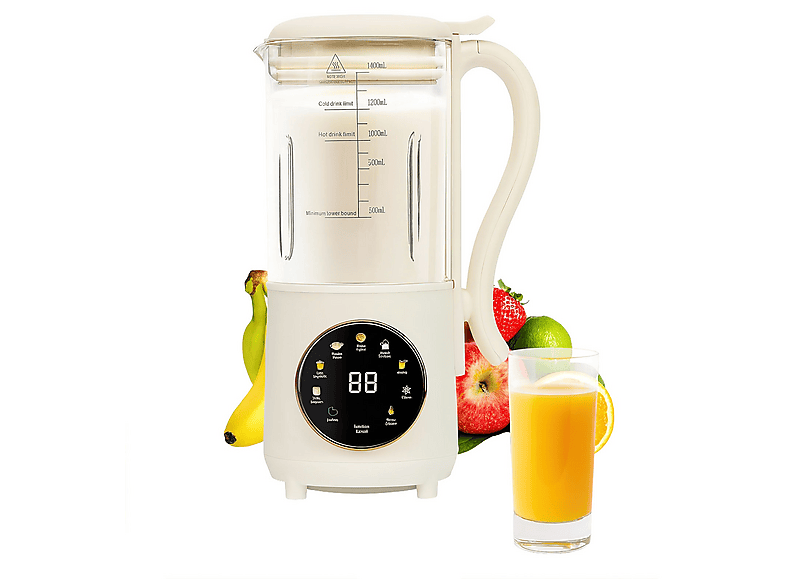 OOKURA 1.4L Automatik mit Heizfunktion Edelstahl Sojamilch maschine