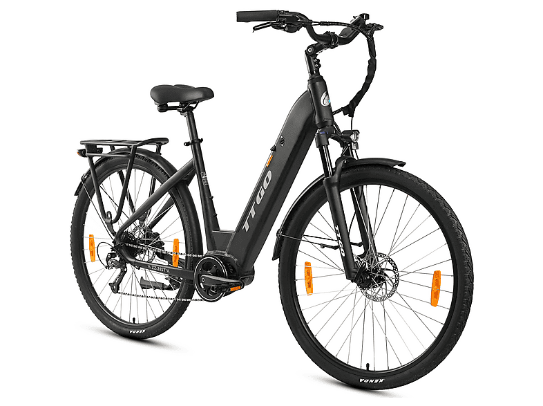 TTGO ZZ28ST Citybike (Laufradgröße: 28 Zoll, Unisex-Rad, 720 Wh, Schwarz)