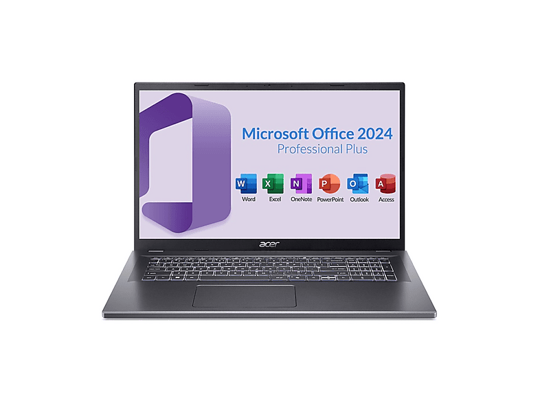 ACER Aspire A17, Notebook, mit 17,3 Zoll Display, Intel® Core™ i7,13620H Prozessor, 16 GB RAM, 1000 GB SSD, Intel® UHD Graphics, Grau, Windows 11 Pro