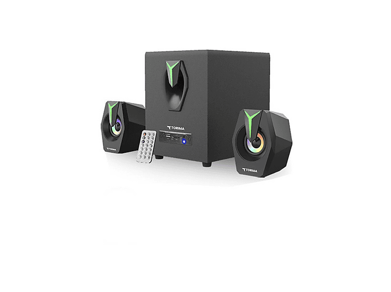 TORIMA D38 2'si 1 Arada Subwoofer RGB Işıklı Bilgisayar Hoparlörü
