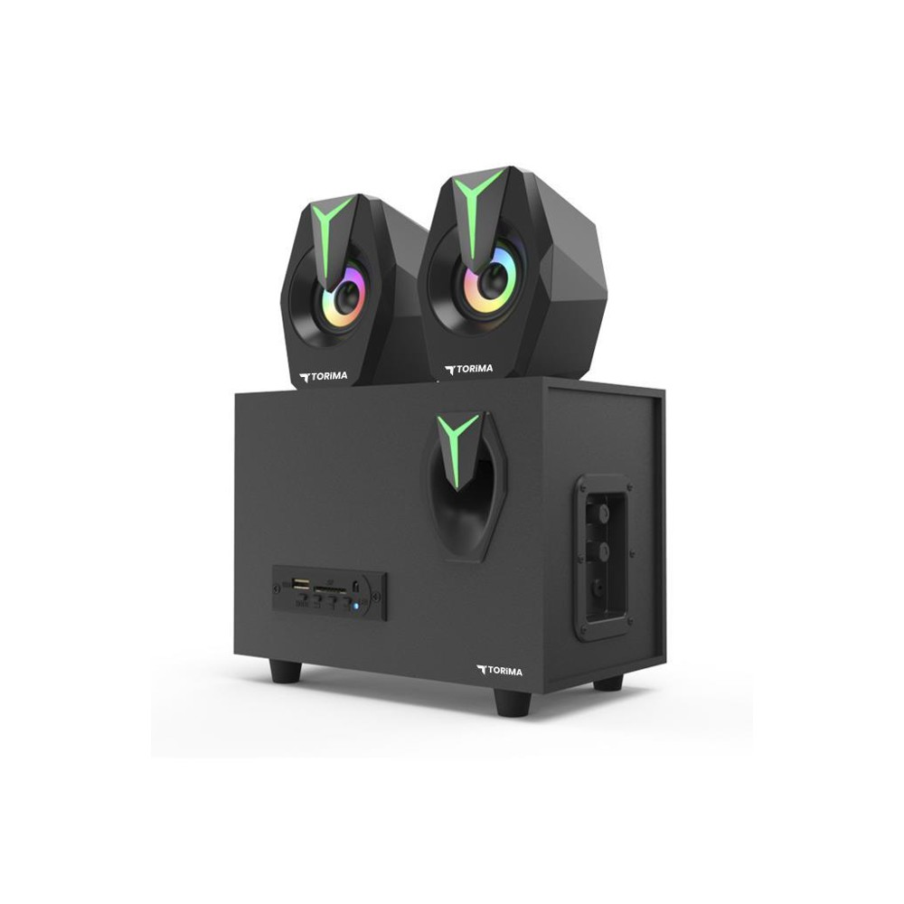 TORIMA D37 2'si 1 Arada Subwoofer RGB Işıklı Speaker Bilgisayar
