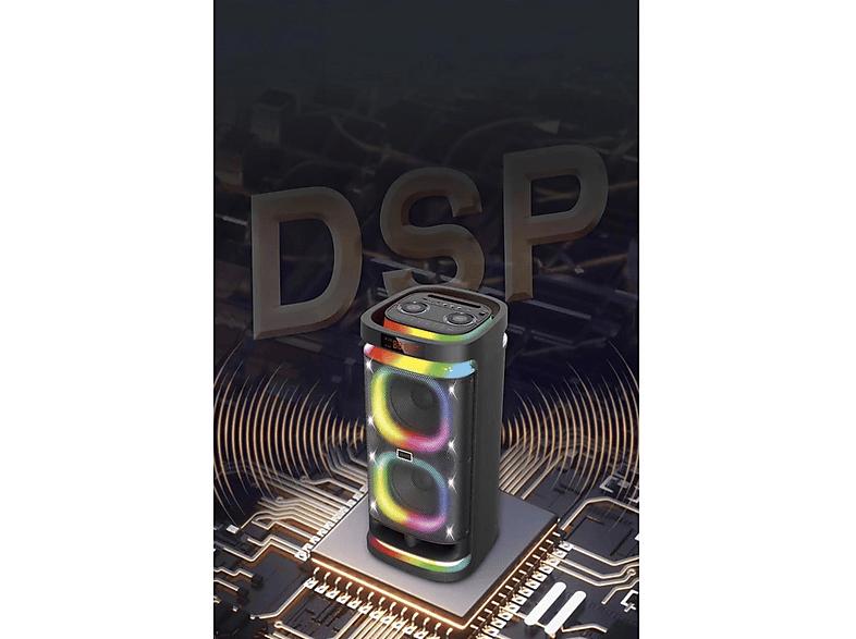 TORIMA BTs-1990 RGB Ledli Mikrofonlu Kumandalı Parti Speaker