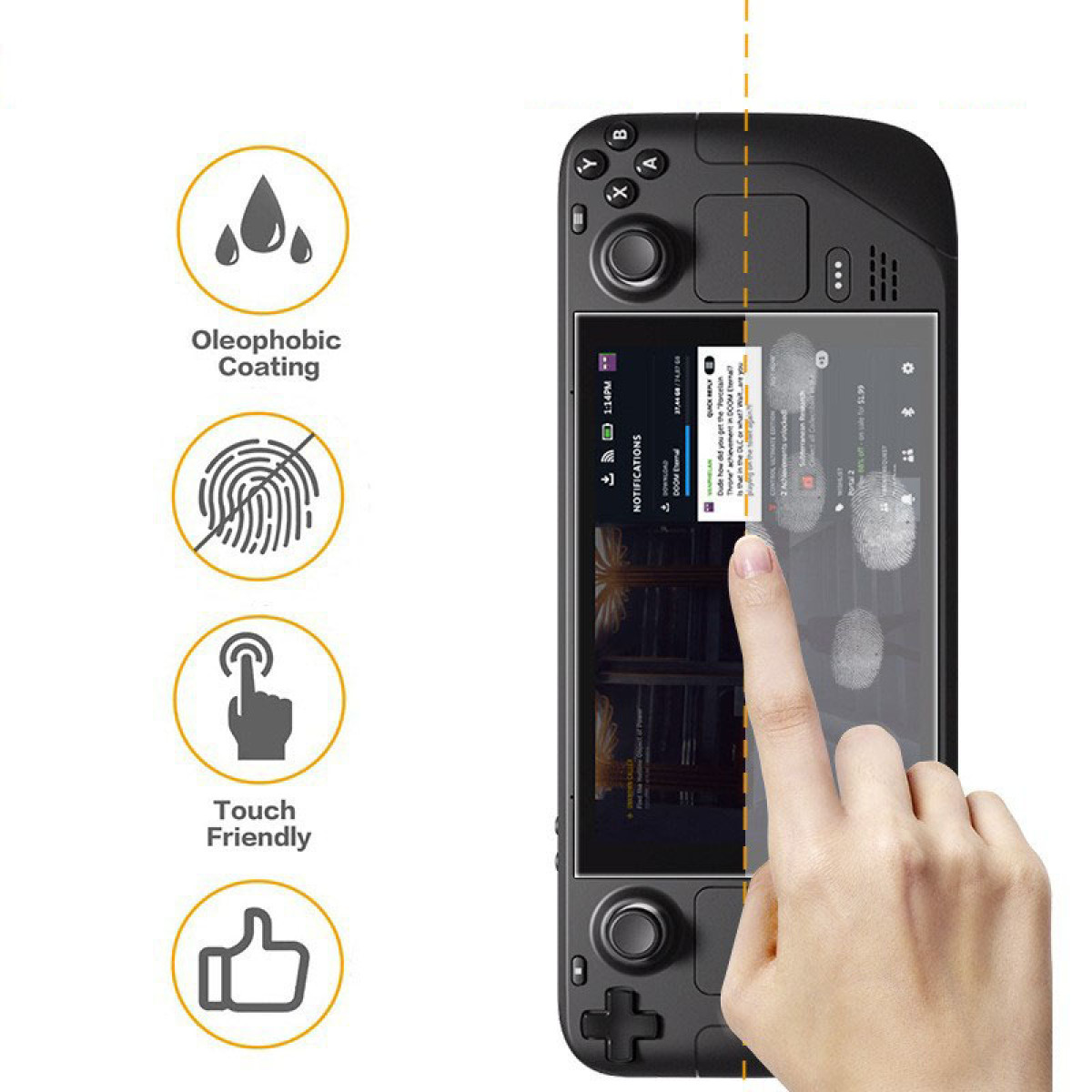 Custodia protettiva colorata Adatto per Steam deck Materiale PC Custodia protettiva a copertura totale con supporto Sensazione di pelle-amichevole Accessori per console di gioco (Red