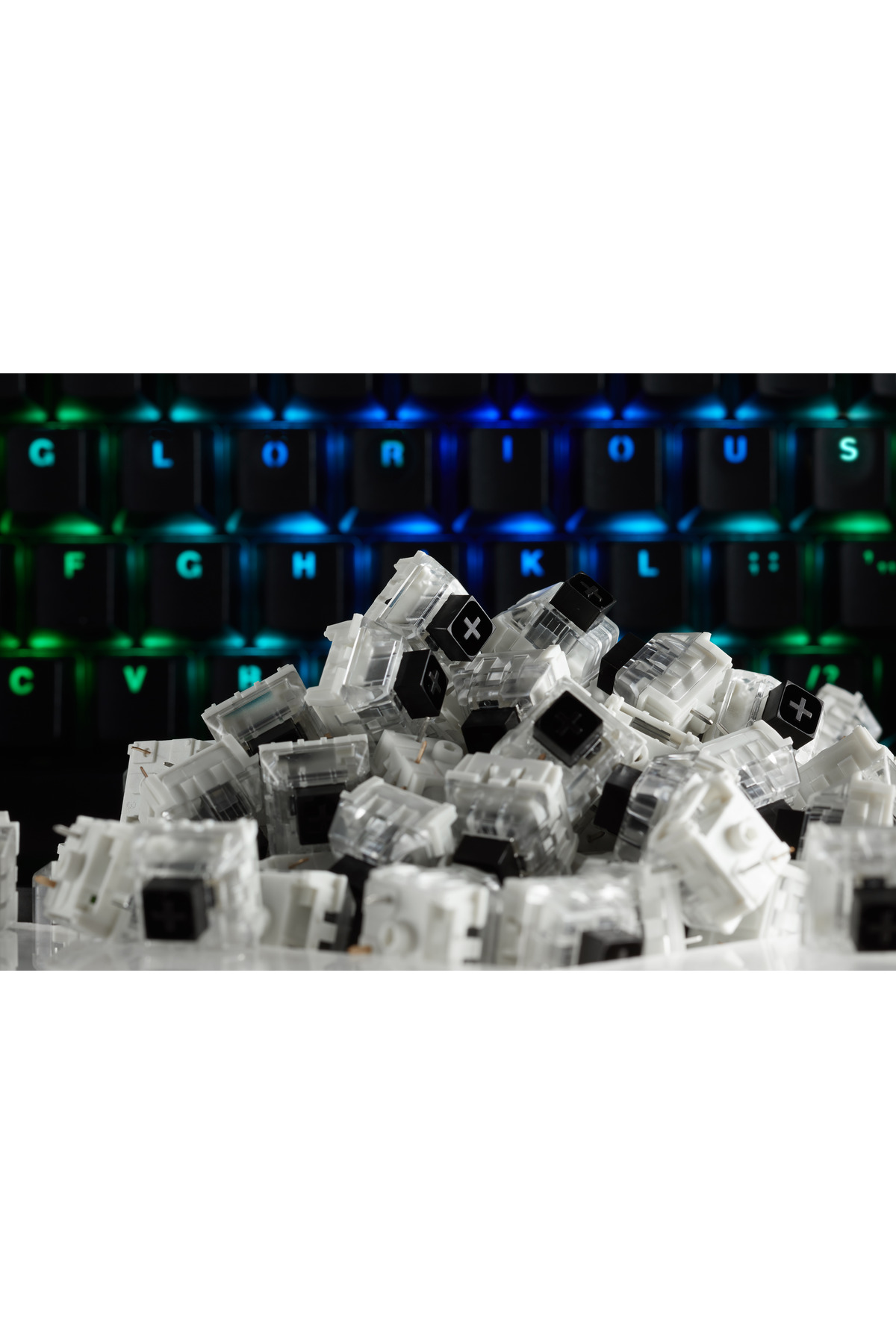 GLORIOUS PC GAMING RACE Kailh Mekanik 120 Adet Klavye Switch Siyah