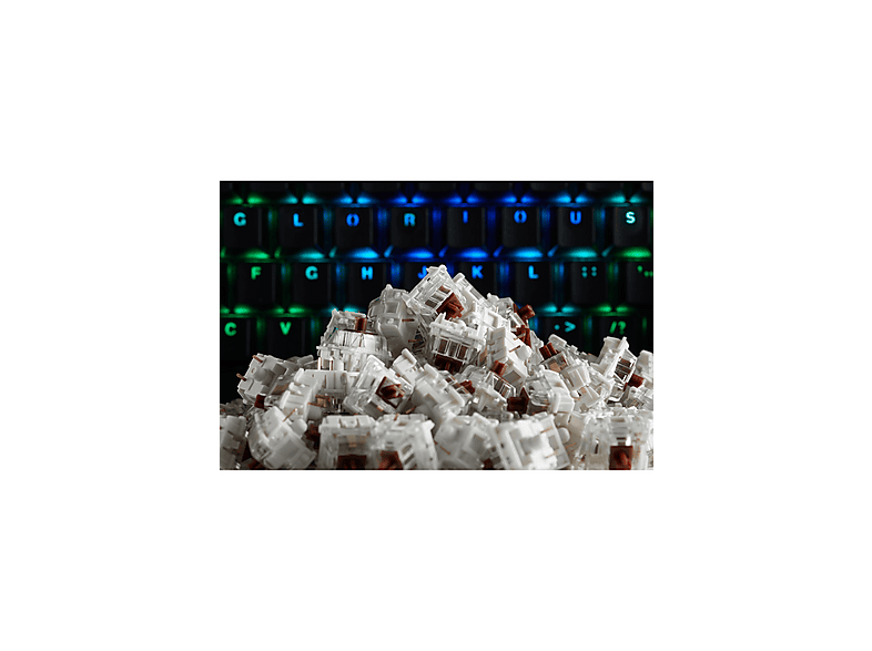 GLORIOUS PC GAMING RACE Gateron Mekanik Klavye Switch Şeffaf