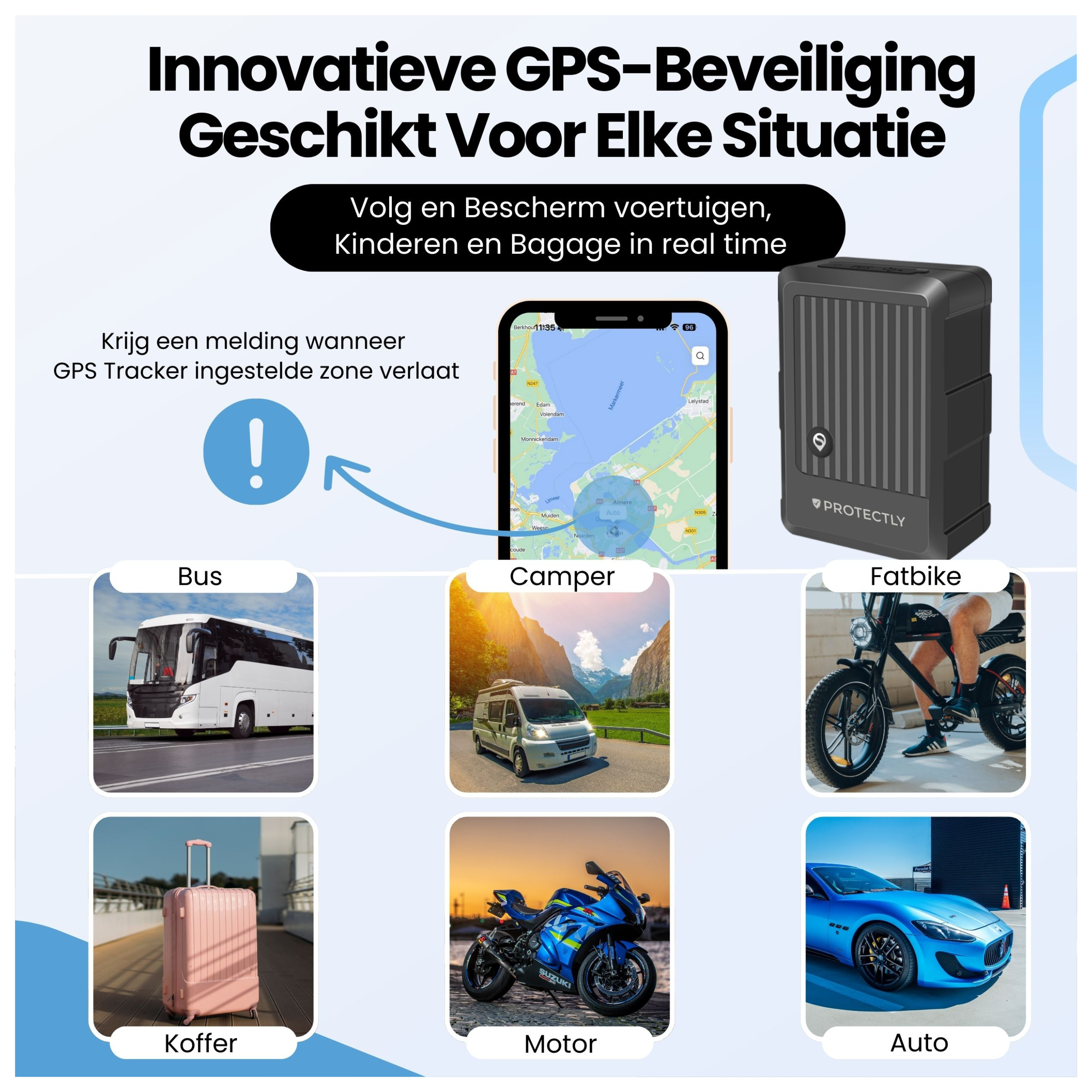 Invoxia GPS-tracker zonder simkaart met realtime
