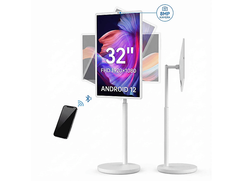 DEBUY 32" FHD Touch Octa-Core 128GB 32 Zoll Full-HD LCD-TV (8 ms Reaktionszeit  , 60 Hz nativ)