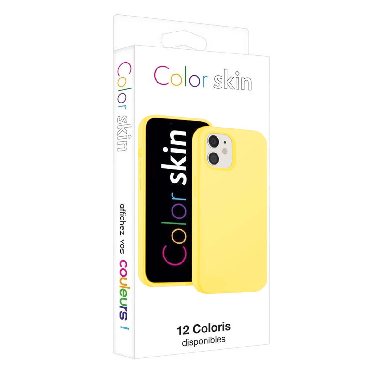 Coque de téléphone jaune avec 