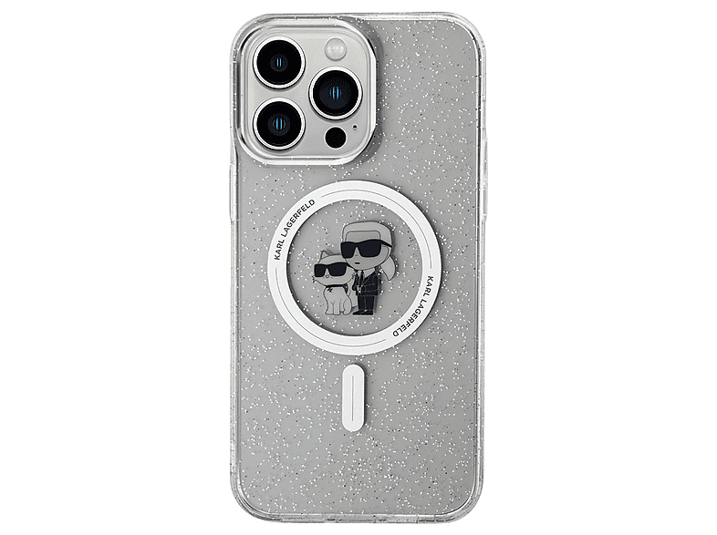Karl Lagerfeld KLHMP15LHGKCNOT Custodia Rigida Trasparente Per IPhone 15 Pro 61 Karlchoupette Glitte 37834254