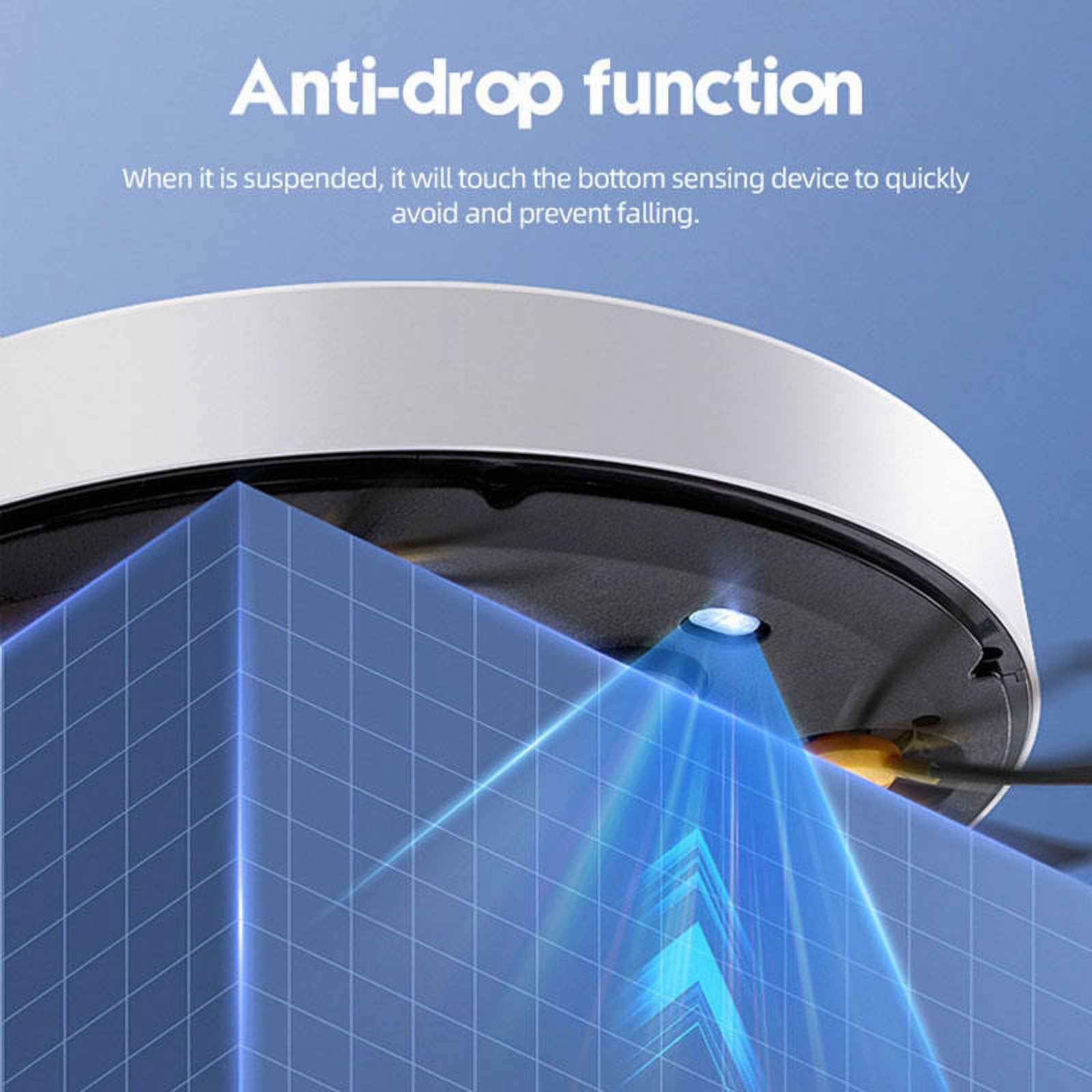 Ein Saugroboter mit Anti-Drop-Funktion, der Stürze erkennt und vermeidet.