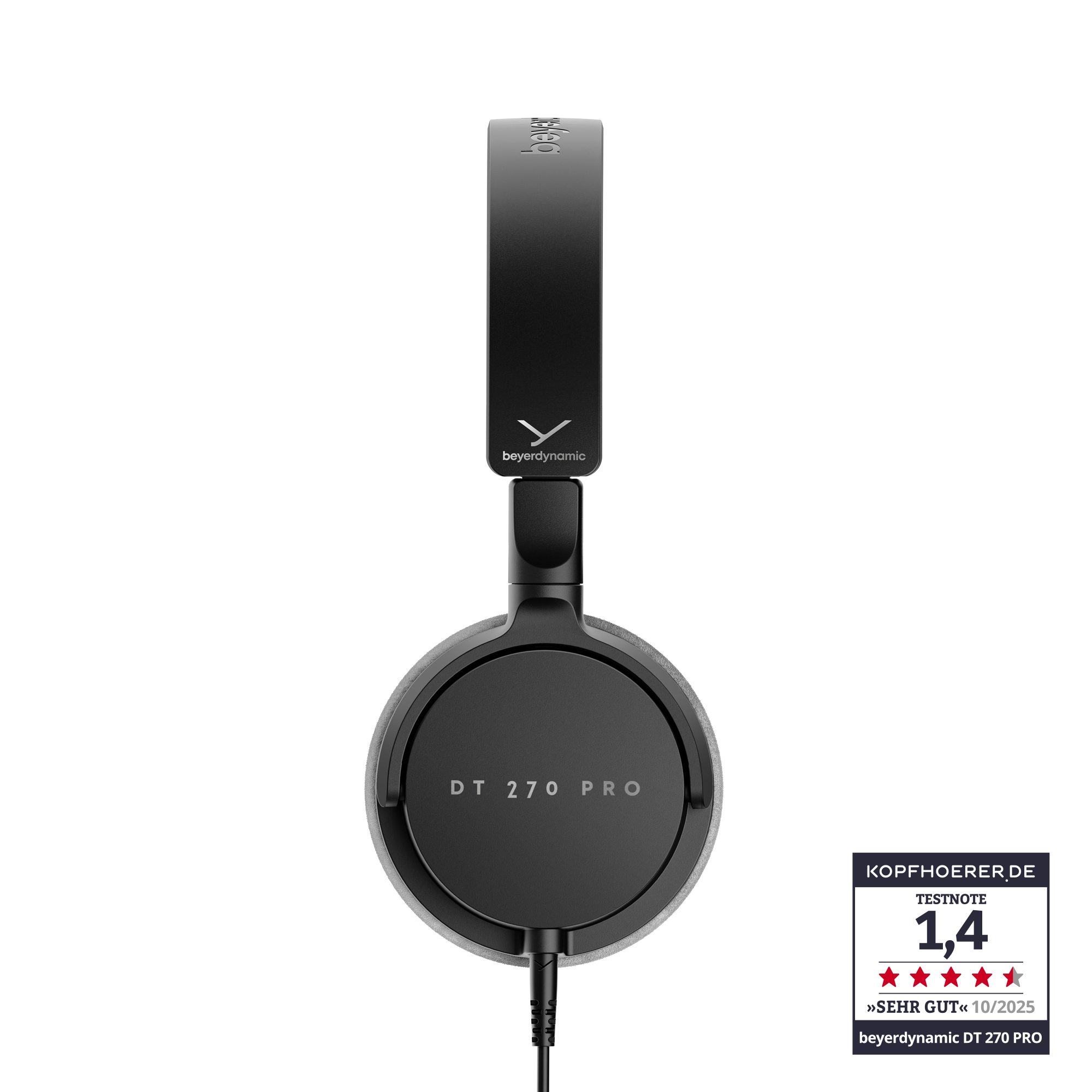Schwarze beyerdynamic DT 270 PRO Kopfhörer mit Bewertung.