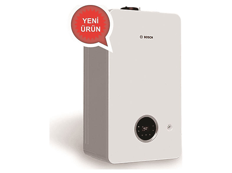 BOSCH Condense 2200iW 24 kW Yoğuşmalı Bacalı Enerji Tasarruflu Çevre Dostu Isıtma Sistemi Kombi Beyaz