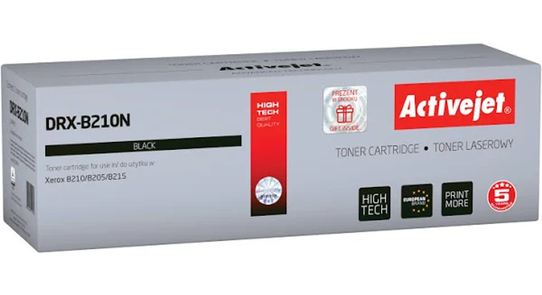 Scatola per cartuccia toner nera Activejet DRX-B210N per stampanti Xerox.