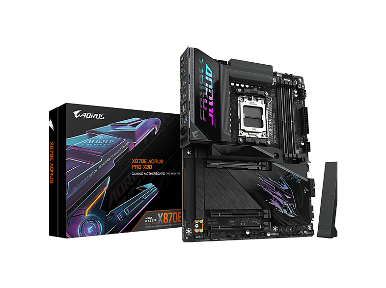 Gigabyte X870E AORUS PRO X3D 9000Mhz(OC) M.2 AM5 ATX Anakart