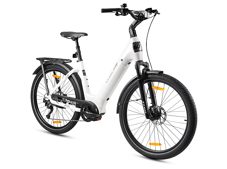 TTGO Z5 Citybike (Laufradgröße: 28 Zoll, Unisex-Rad, 648 Wh, Platinweiß)