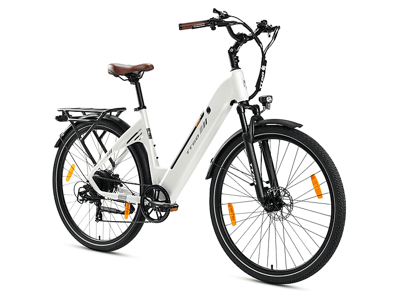 TTGO C3 Pro Citybike (Laufradgröße: 28 Zoll, Unisex-Rad, 720 Wh, Weiß)