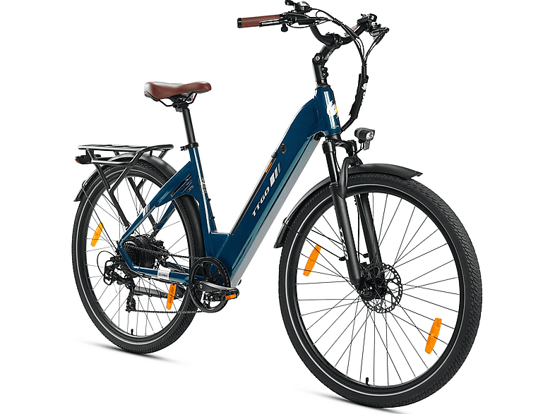 TTGO C3 Pro Citybike (Laufradgröße: 28 Zoll, Unisex-Rad, 720 Wh, Grün)