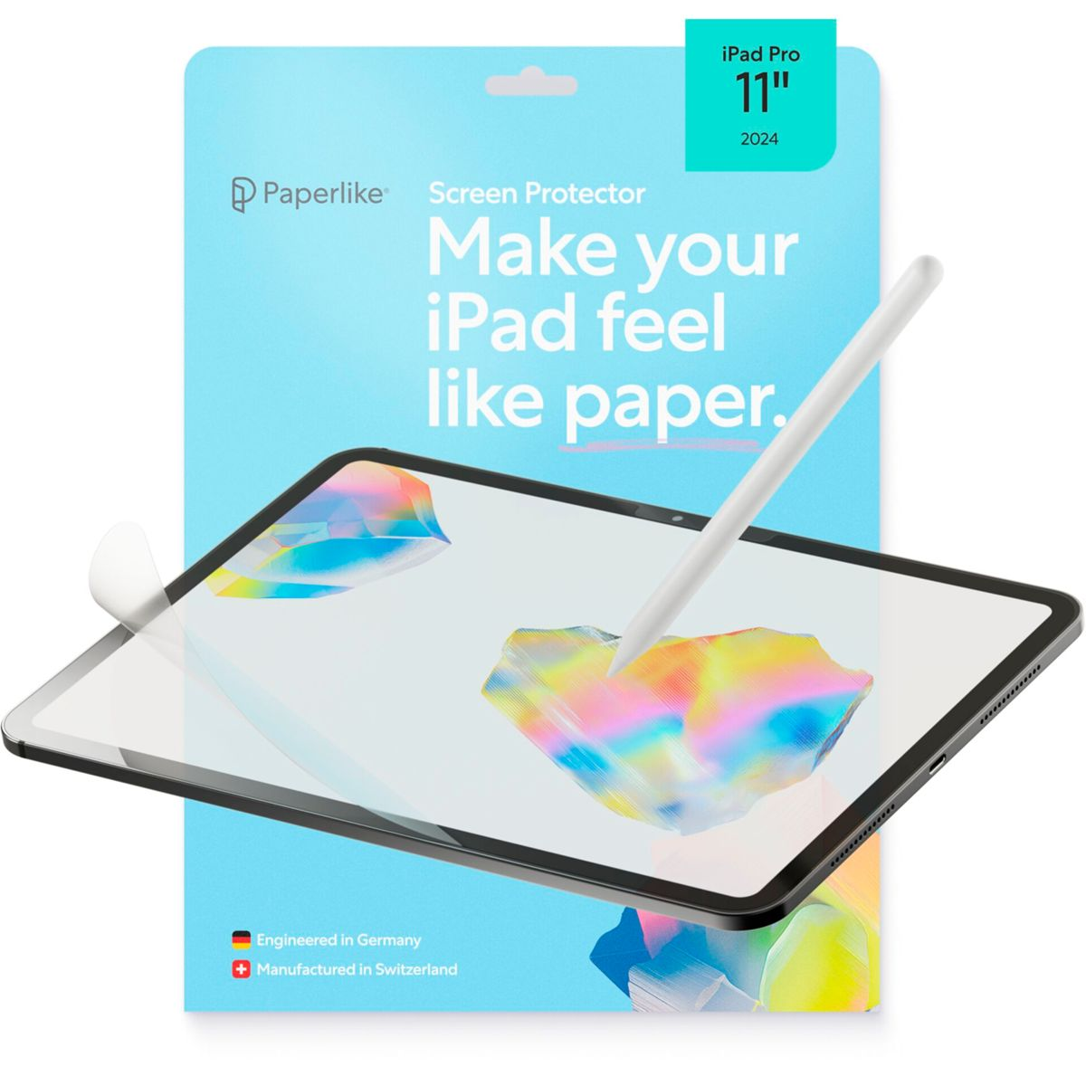Folia ochronna Paperlike na ekran do iPad Pro 11" 2024, ze stylusem.
