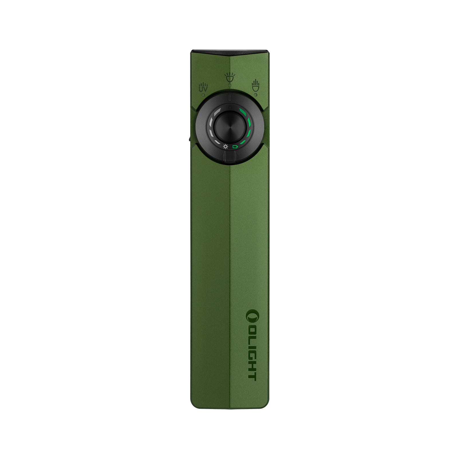 Torcia verde con quadrante nero e spie verdi.