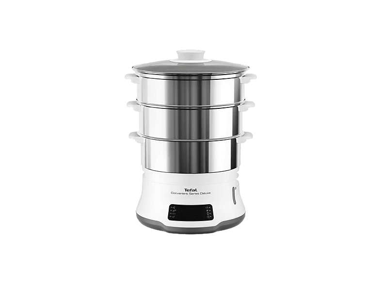 TEFAL VC502D10 Stoomkokers (900 Watt, Edelstahl, Weiß)