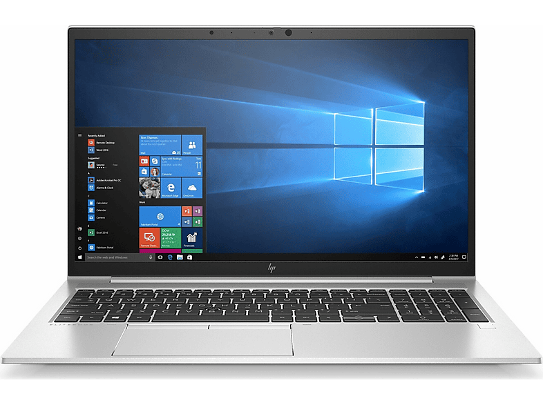 HEWLETT PACKARD EliteBook 855 G8, Notebook, mit 15,6 Zoll Display, AMD Ryzen™ 5 PRO, 16 GB RAM, 256 GB SSD, AMD Radeon™ Onboard Graphics, Silber, Windows 11 Pro