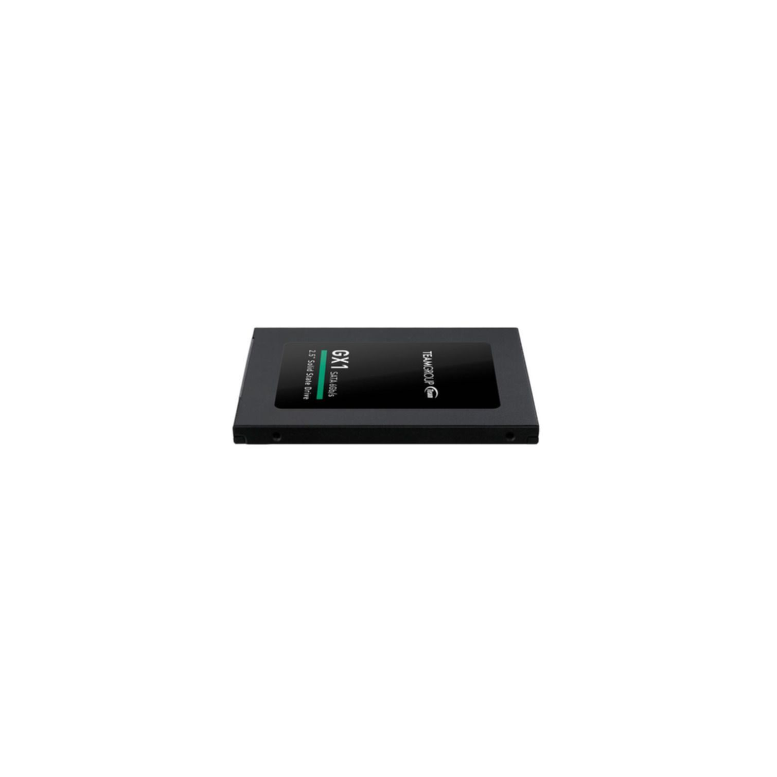 Un SSD SATA da 2,5 pollici nero GX1, 460s, con logo Teamgroup.