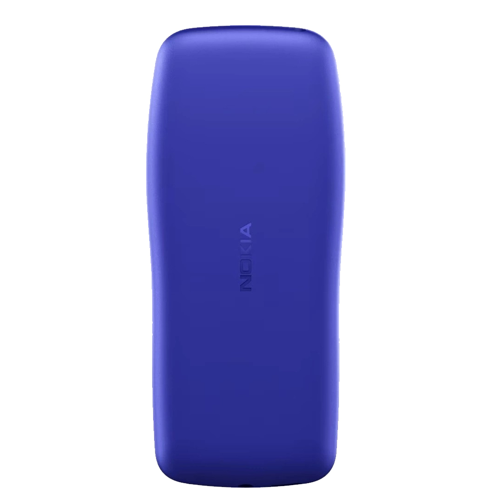 Mavi bir Nokia kapaklı telefon, Nokia logosu görünür şekilde arkadan gösteriliyor.