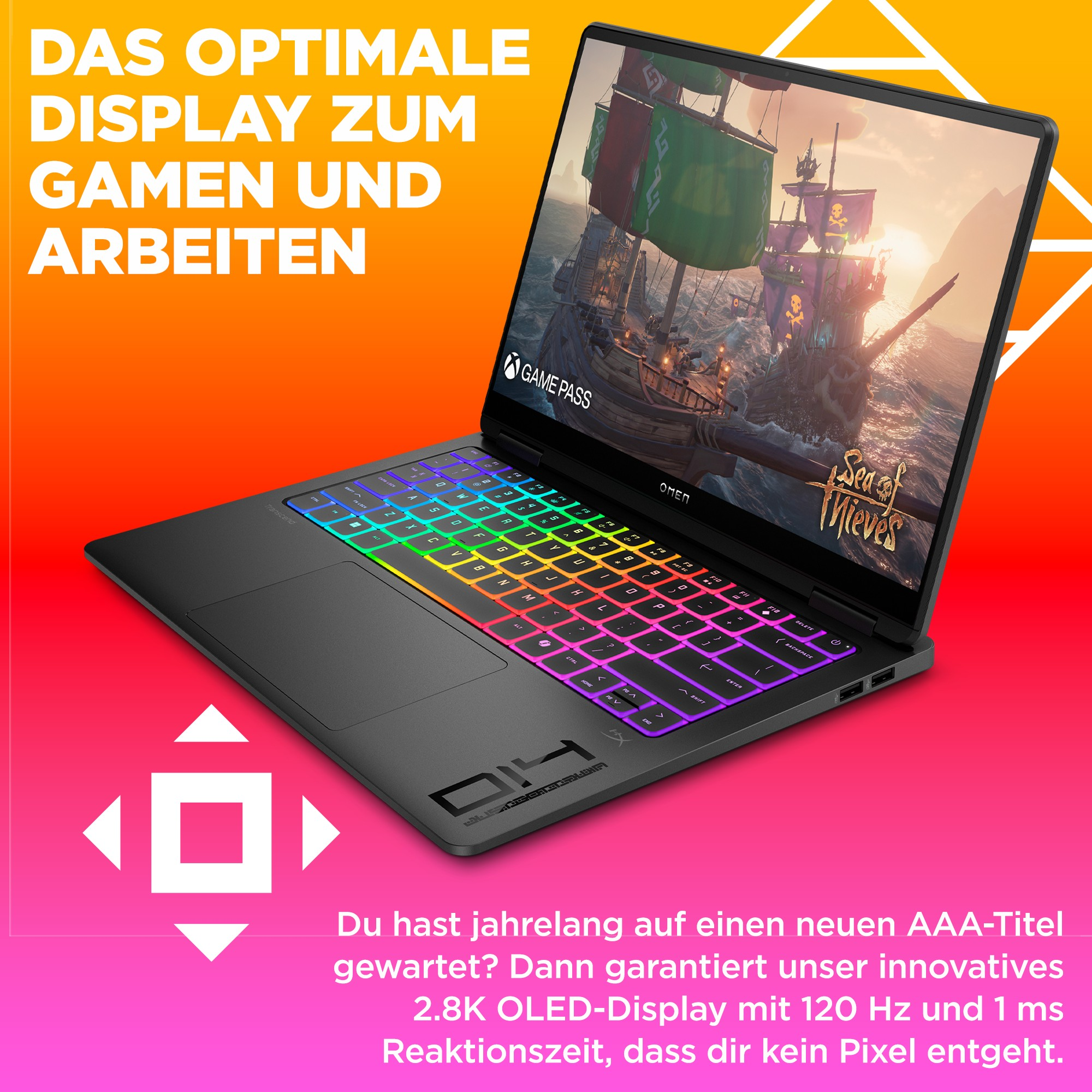 Czarny laptop gamingowy z klawiaturą RGB i 