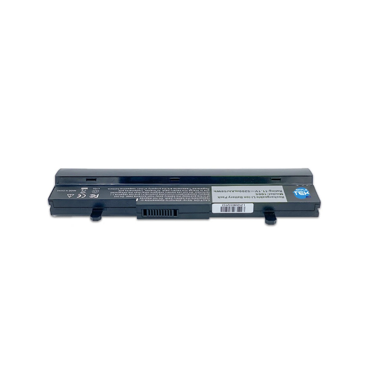 Batteria ricaricabile Li-ion nera, modello 1005, 11,1V-5200mAh/58Wh.