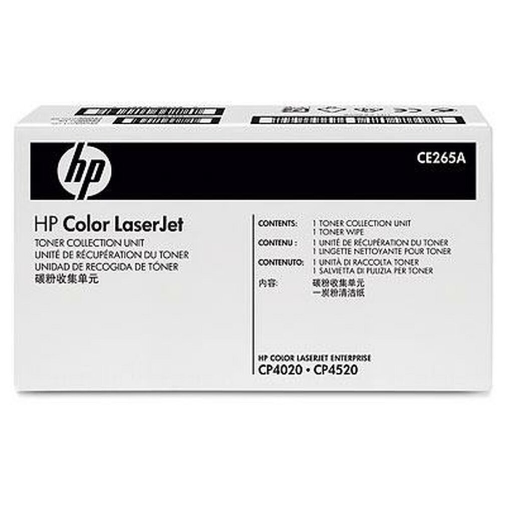 Confezione unità raccolta toner HP Color LaserJet CE265A.