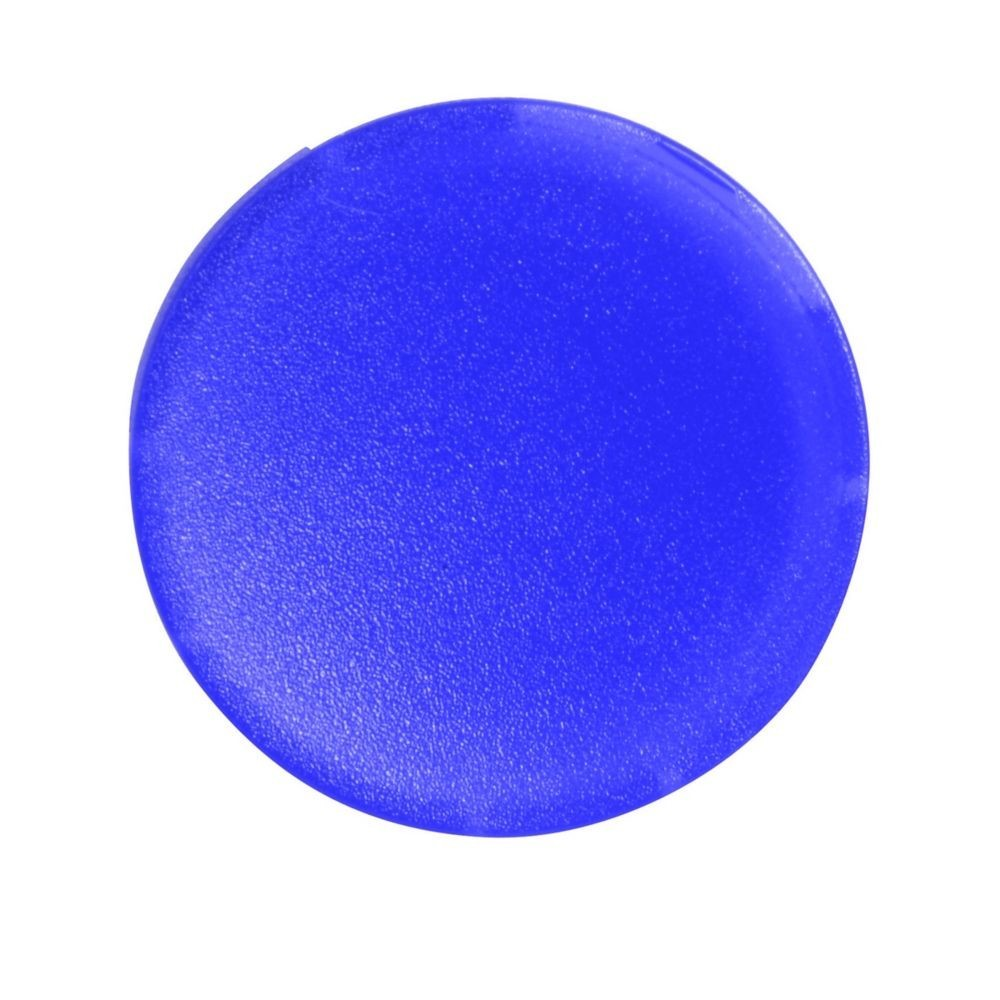 Un cerchio blu brillante testurizzato su sfondo bianco.