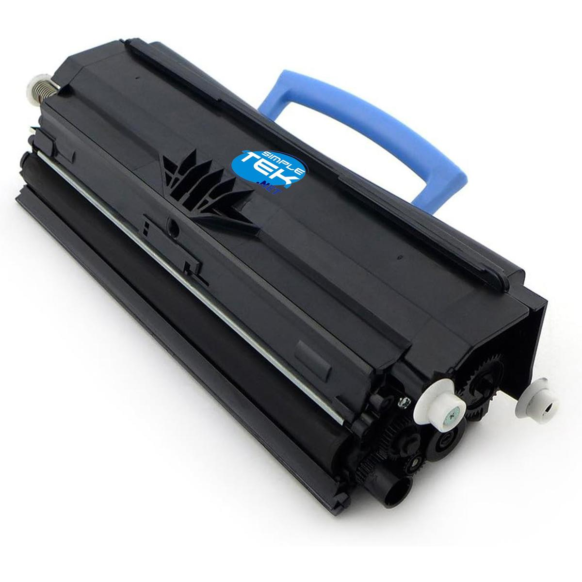 Cartuccia toner nera con manico blu e logo Simple Tek.