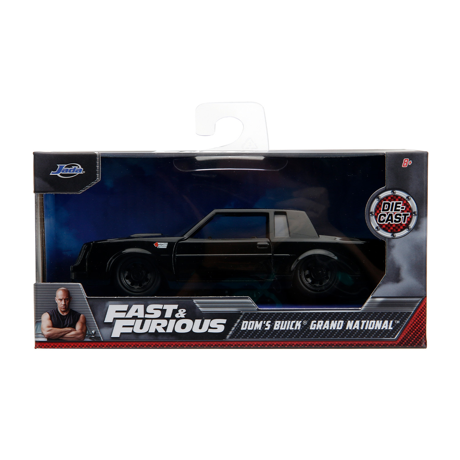 Macchinina nera Jada Fast & Furious Dom's Buick Grand National in confezione.