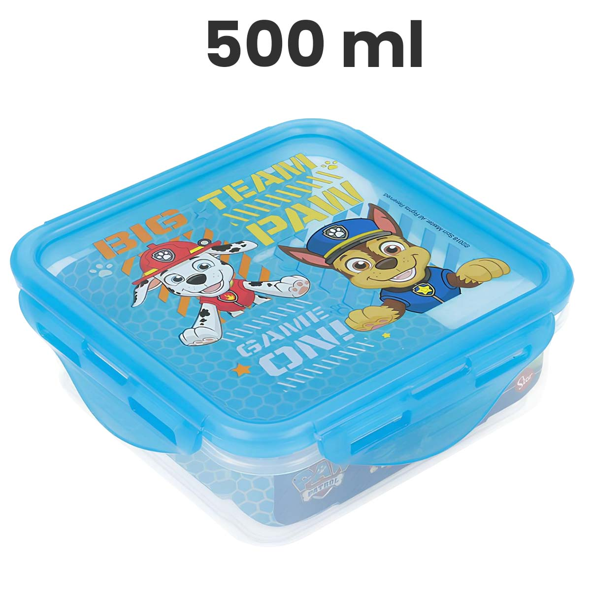 Fiambrera - STOR Paw Patrol Square Hermetic Food Container, Azul