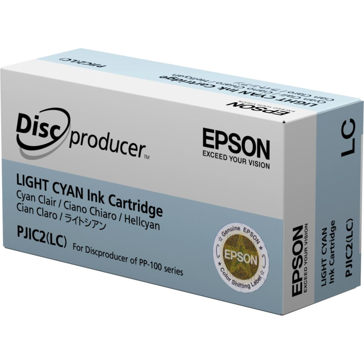 Scatola cartuccia inchiostro Epson Light Cyan PJIC2(LC) per Discproducer PP-100.