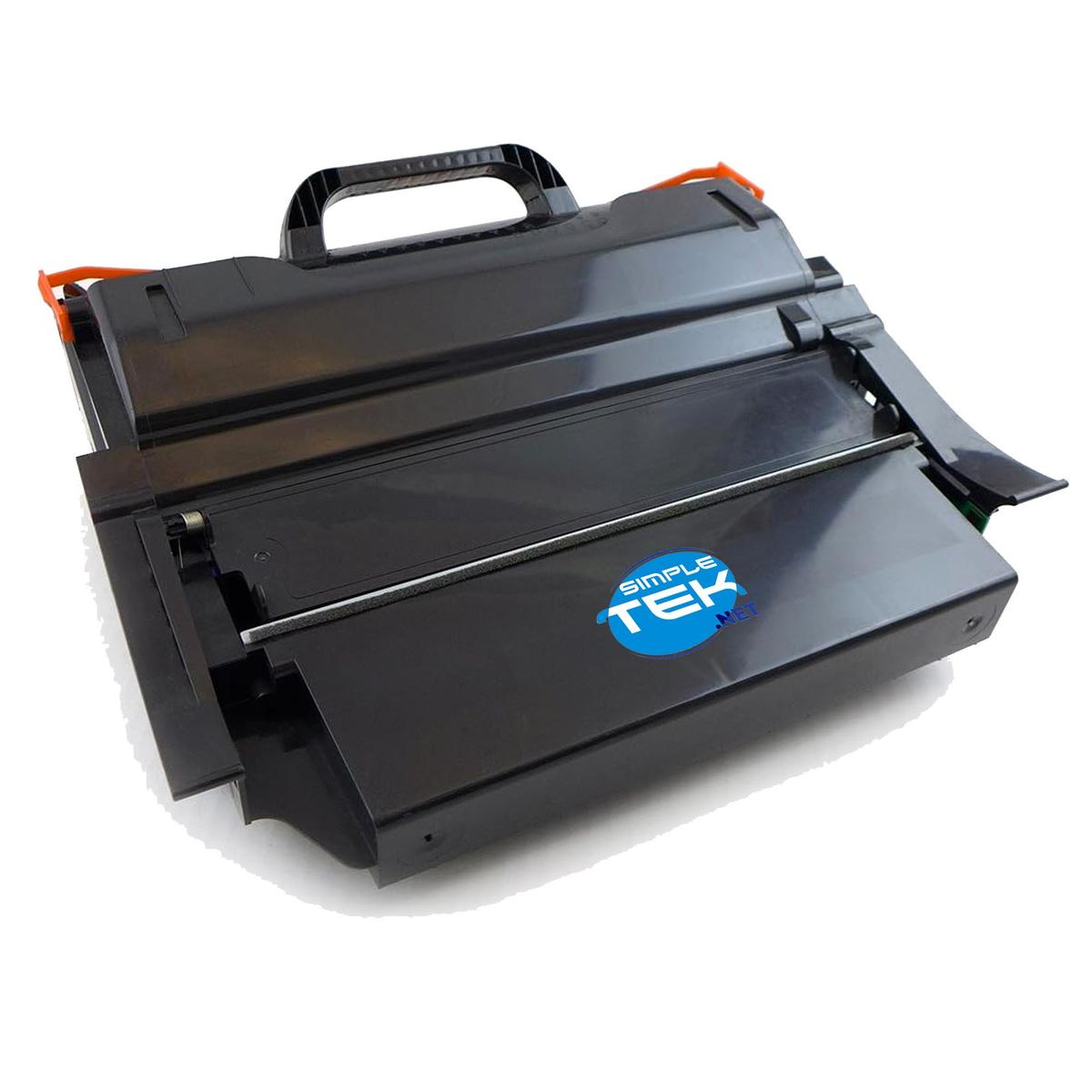 Cartuccia toner nera con manico e leve arancioni, logo SIMPLE TEK .NET.