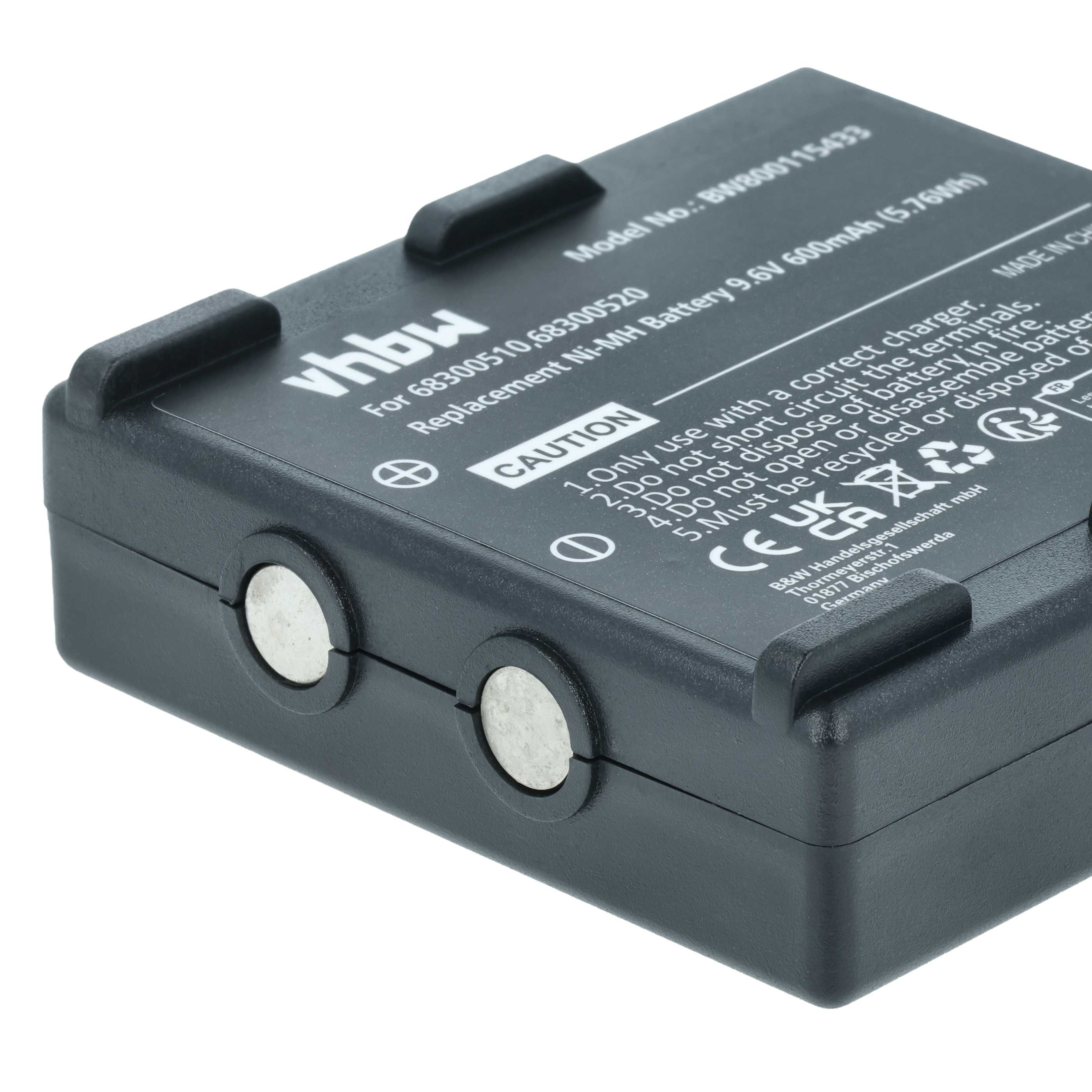 VHBW 43893 NiMH Akku, NiMH, 9.6 Volt, 600 mAh | MediaMarkt