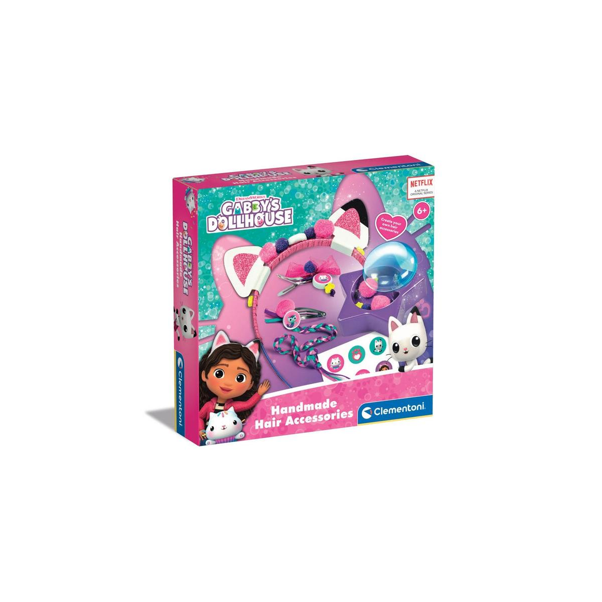 Kit accessori per capelli fatti a mano di Gabby's Dollhouse con Gabby e Pandy Paws.