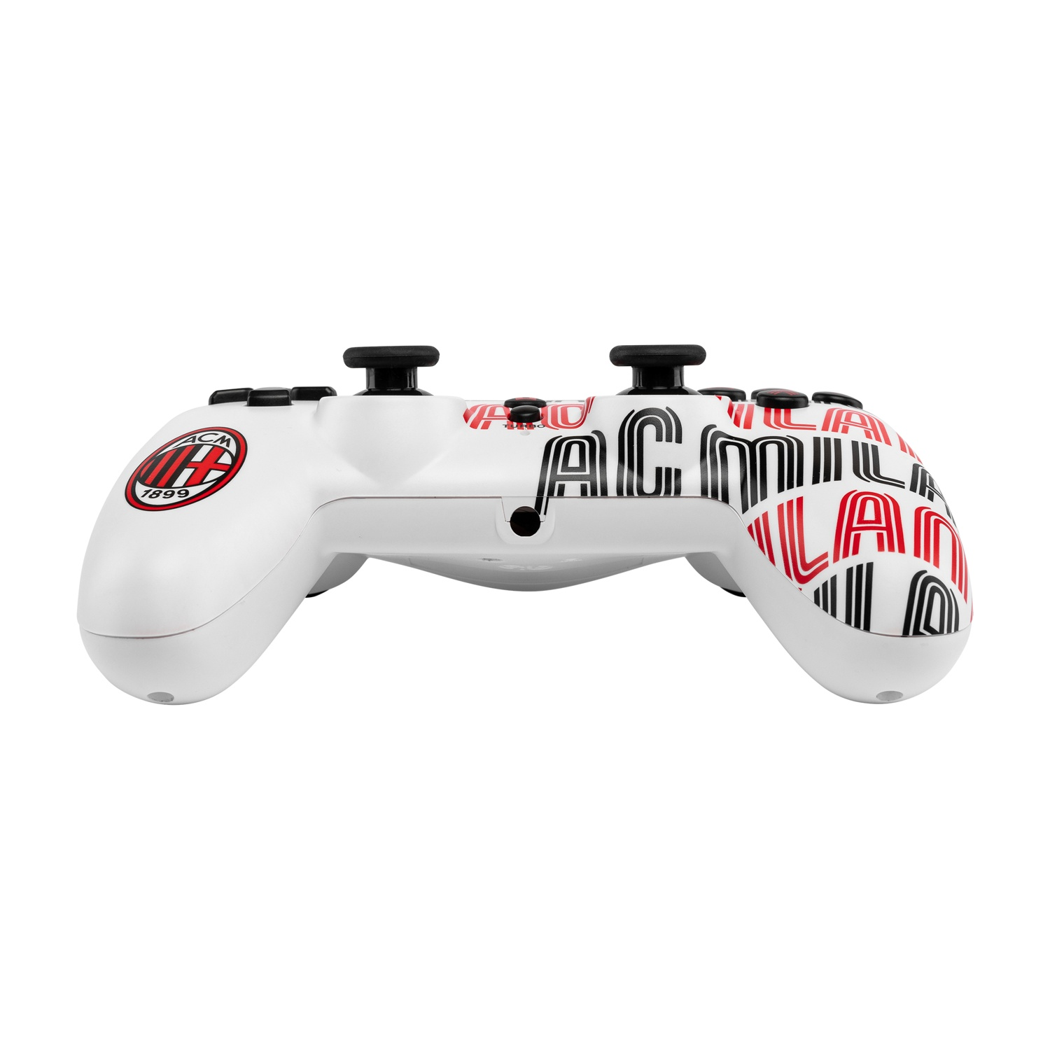 Un controller bianco con logo e testo AC Milan.