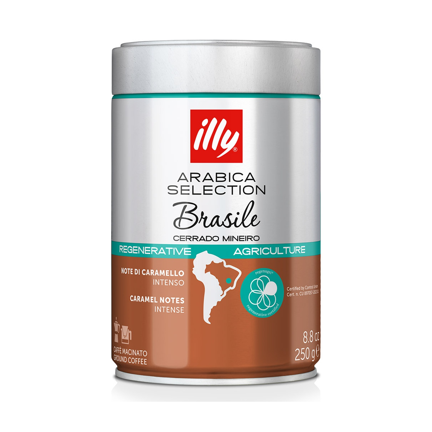 Caffè macinato Illy, Brasilia Selezione Brasile, 250g.