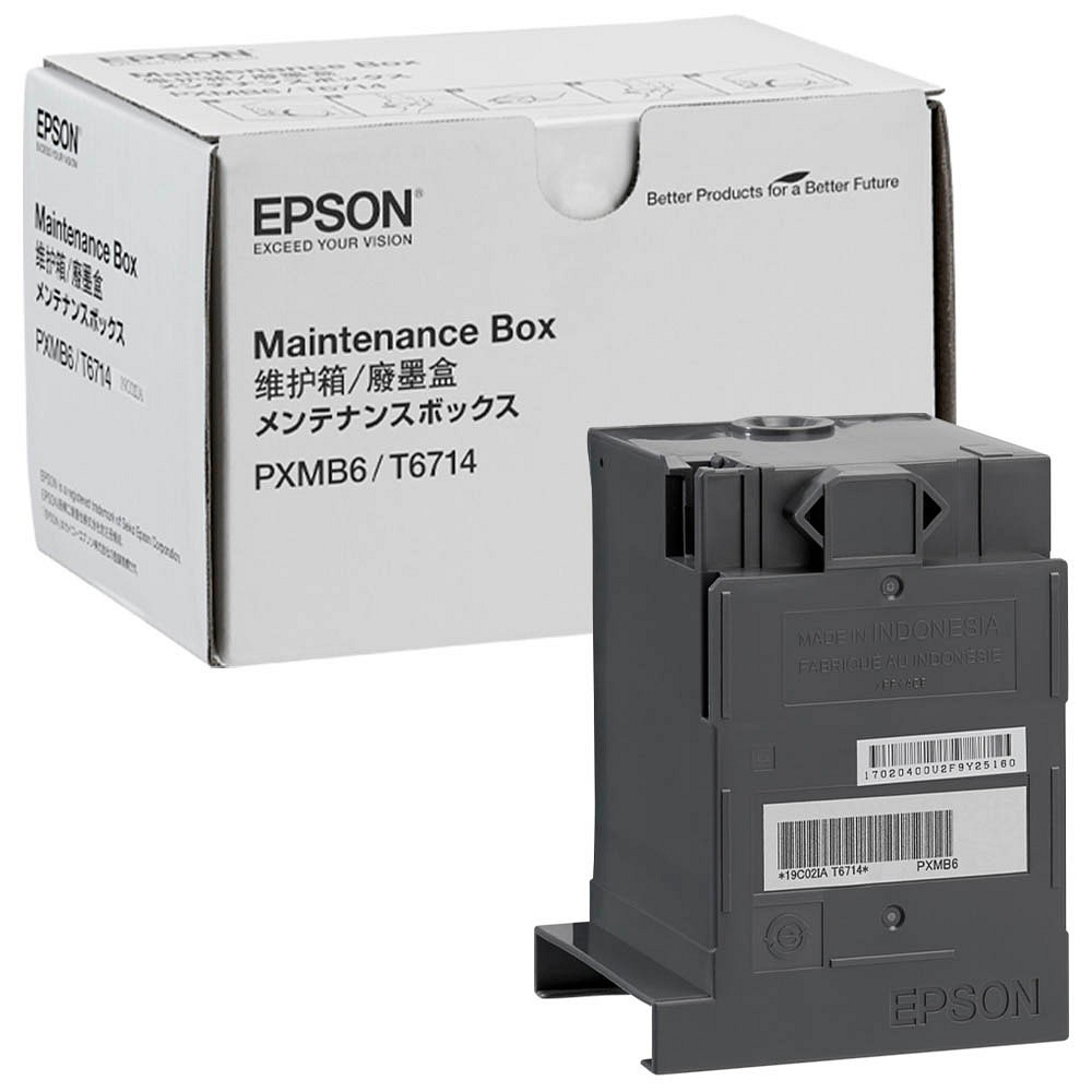 Box di manutenzione Epson PXMB6/T6714 e la sua confezione.