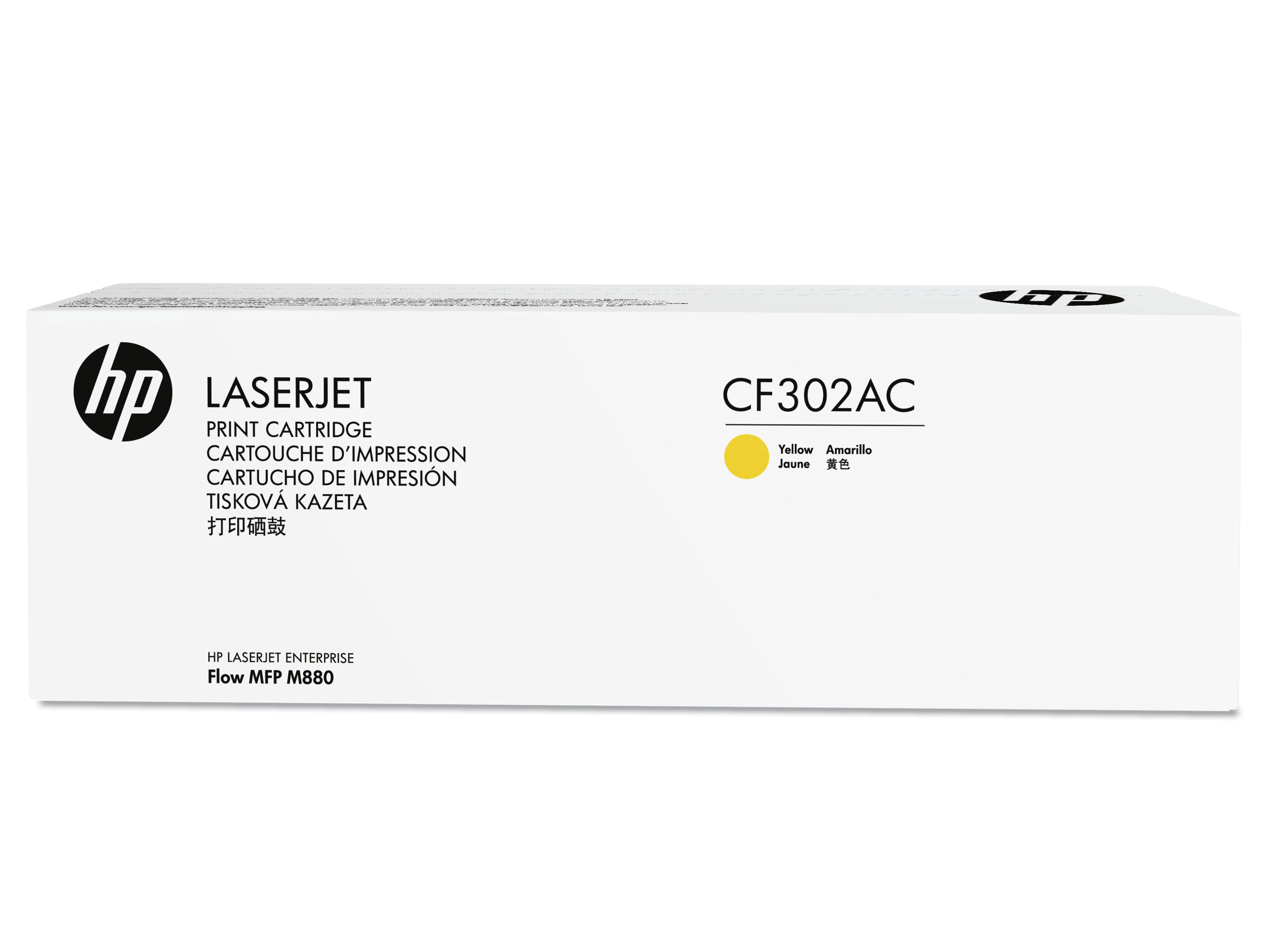 Cartuccia di stampa gialla HP LaserJet CF302AC per Enterprise Flow MFP M880.