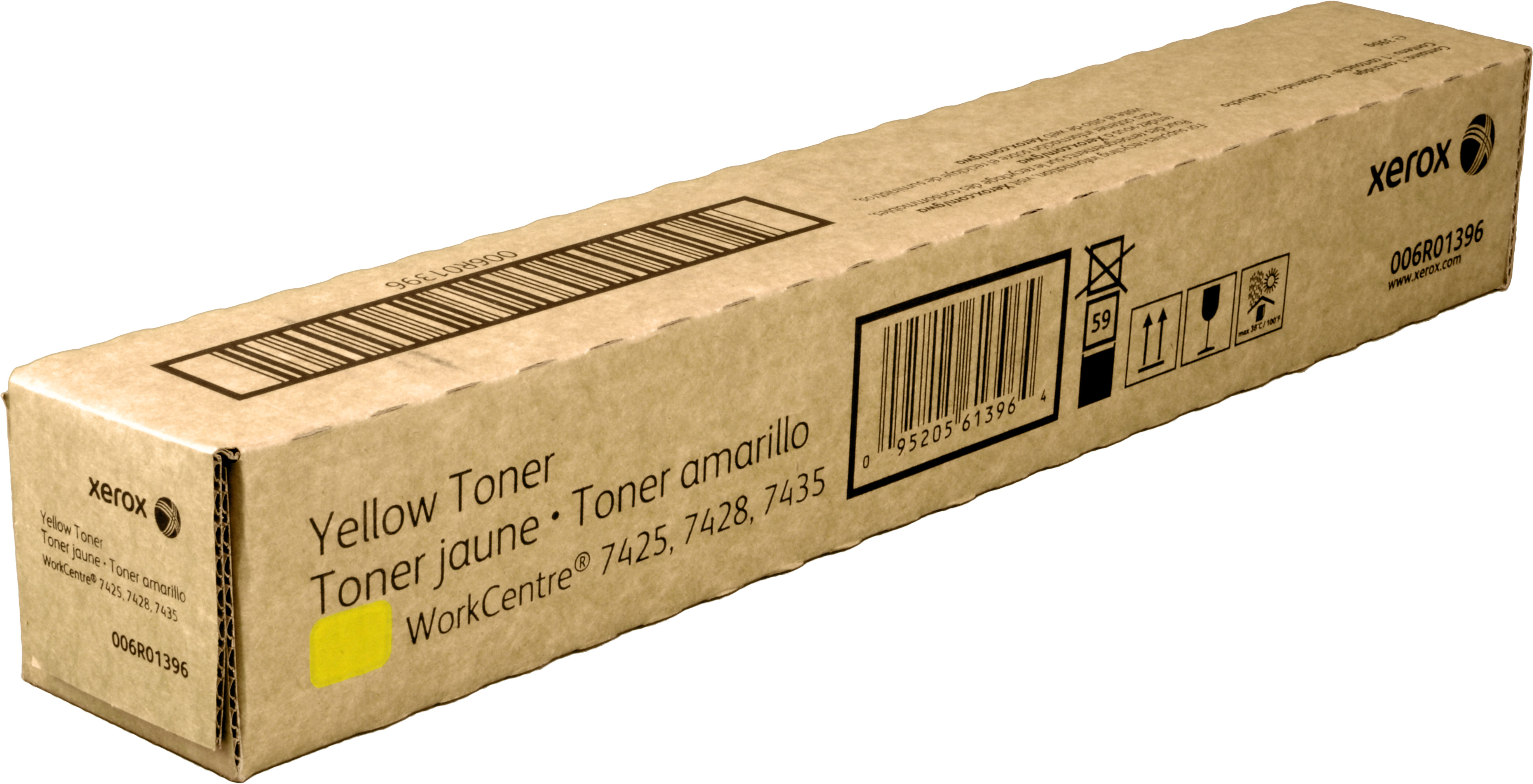 Cartuccia toner gialla Xerox per WorkCentre 7425/7428/7435, modello 006R01396.